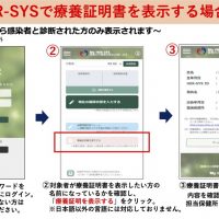 My HER-SYSで療養証明書を表示する場合の方法